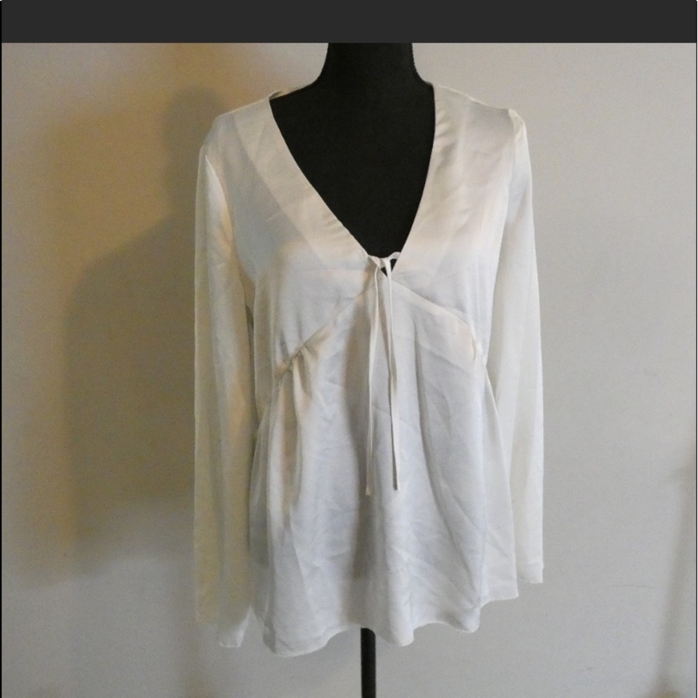 Kenzie satin like empire waist top